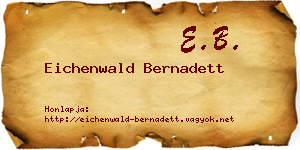 Eichenwald Bernadett névjegykártya
